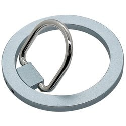 RMRNG04LBL [マグネットリング MagSafe対応 落下防止リング スタンド機能付き ライトブルー]