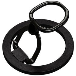 RMRNG05BK [マグネットリング MagSafe対応 落下防止リング スタンド機能付き 二段階可動 ブラック]