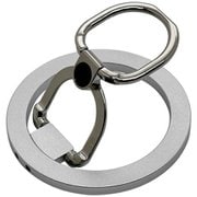 RMRNG05SV [マグネットリング MagSafe対応 落下防止リング スタンド機能付き 二段階可動 シルバー]