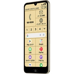 らくらくスマートフォン　a ゴールド　Ymobile ヨドバシ.com - Y！mobile ワイモバイル らくらくスマートフォン