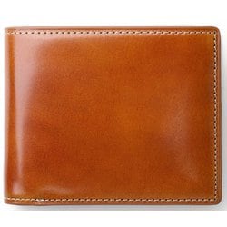 二つ折り財布 バトックス コードバン 987603 キャメル