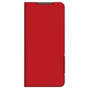 PM-F243PLFURD [らくらくスマートフォン a/Lite MR01用 ケース レザー カバー 手帳型 マグネット フラップ 衝撃吸収 超軽量 薄型 スタンド機能付 UltraSlim レッド]