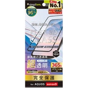 TR-AQ24S-G3-ARCCBK [AQUOS sense9用 FLEX 3D 超透明 複合フレームガラス ブラック]