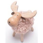 モコモコトナカイオブジェ PINK [クリスマス トナカイ 置物 飾り 卓上 オブジェ インテリア 雑貨]