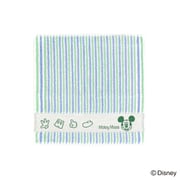 38-1240080 [Disney ポップライン 25cm×25cm グリーン タオルハンカチ ミッキーマウス パッケージ入り]