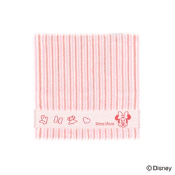 38-1240080 [Disney ポップライン 25cm×25cm ピンク タオルハンカチ ミニーマウス パッケージ入り]