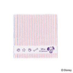 38-1240080 [Disney ポップライン 25cm×25cm パープル タオルハンカチ 101匹わんちゃん パッケージ入り]