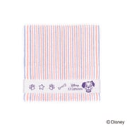 38-1240080 [Disney ポップライン 25cm×25cm パープル タオルハンカチ 101匹わんちゃん パッケージ入り]