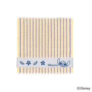 38-1240080 [Disney ポップライン 25cm×25cm イエロー タオルハンカチ スティッチ パッケージ入り]