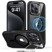 Classic Hybrid Case with Stash Stand （HaloLock） iPhone 16 Pro - Clear Black [調節可能な隠れスタンド付き 米軍MIL規格 MagSafe対応 耐黄変 耐衝撃 iPhone 16 Pro 専用ケース]