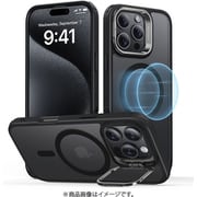 Classic Hybrid Case with Stash Stand （HaloLock） iPhone 16 Pro - Frosted Black [調節可能な隠れスタンド付き 米軍MIL規格 MagSafe対応 耐黄変 耐衝撃 iPhone 16 Pro 専用ケース]