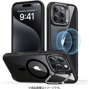 Classic Hybrid Case with Stash Stand （HaloLock） iPhone 16 Pro Max - Clear Black [調節可能な隠れスタンド付き 米軍MIL規格 MagSafe対応 耐黄変 耐衝撃 iPhone 16 Pro Max 専用ケース]