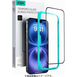 Tempered-Glass Screen Protector for iPhone 16 - Clear - 1 Pack [簡単取り付けツール付き 9H硬度 軍事規格飛散防止力 全面カバー保護 HD 耐傷性 iPhone 16/15専用 強化ガラスフィルム]