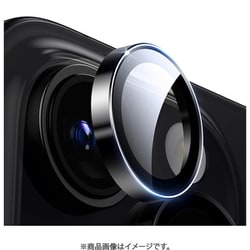 Armorite Camera Lens Protector for iPhone 16/16 Plus - Black [薄型強化 50kg耐衝撃 米軍規格 強化ガラス iPhone 16/16 Plus専用 カメラレンズ保護フィルム]