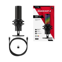ハイパーエックス HyperX QuadCast 2 コンデンサーマイク QuadCast – USBコンデンサーゲーミングマイク | HyperX – HyperX ROW