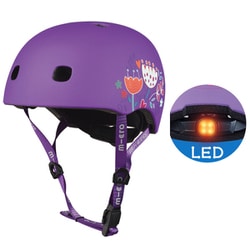 AC2138BX [子供用ヘルメット LED フローラパープル 外箱付き]