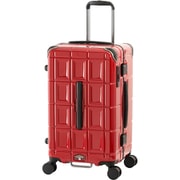スーツケース PANTHEON 旅行日数目安:5~7泊 70.5L 前輪ストッパー フレームボックスタイプ TSAロック搭載 PTB-2008-M クリアローズレッド