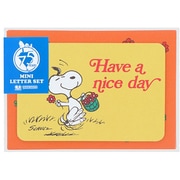 【限定】ミニレターセット PEANUTS 75周年2 イエロー S8907870