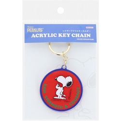 S8348820 [【限定】レイヤーアクリルキーホルダー PEANUTS 75周年2 レッド]