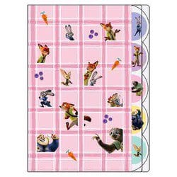 【限定】ダイカットクリアファイル5P ズートピアWB チェック S2172380