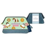 S2333864 [【限定】デニムポーチ ワイヤー入 mofusand ドーナツにゃん]