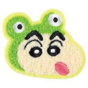 クレヨンしんちゃん モコモコ刺繍ステッカー 変身しんちゃん かえる