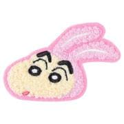 クレヨンしんちゃん モコモコ刺繍ステッカー 変身しんちゃん うさぎ