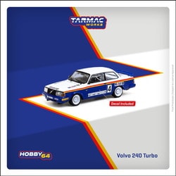T64-050-87MAL04 1/64 Volvo 240 Turbo Malaysian Group A Championships 1987 Winner Per-Gunnar Andersson [ダイキャストミニカー]