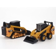 DM84647CS 1/64 完成品 キャタピラー CAT 272D2 スキッドステアローダー&CAT 297D2 コンパクト トラックローダー 2台セット [ダイキャストミニカー]