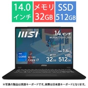 ビジネスノートPC/msi Modern 14 H D13M/14型/Core i7-13620H/メモリ 32GB/SSD 512GB/Windows 11 Home/Microsoft 365 Basic ＋ Office Home ＆ Business 2024（DA版） Modern-14-H-D13MG-5029JP