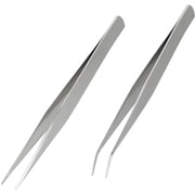 TKG ステンピンセット 2本組直・先曲125mm
