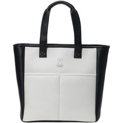 お値下げ中！Psycho Bunny トートバッグ　アイボリー Psycho Bunny サイコバニー ゴルフ トートバッグ RAIRBAG