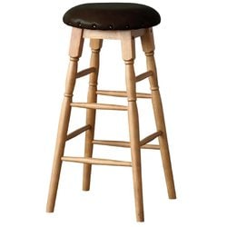 木製ハイスツール 座面ブラウン（ラシック） RAS-3333BR
