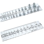 00092604 [DAIDОHANT アクリルねじチェッカー2種セット ボルト小ねじ ナットワッシャー用]