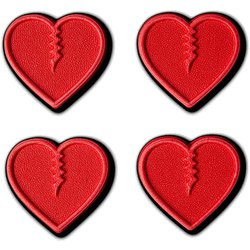 MINI HEARTS Red [スノーボード デッキパッド]