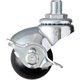 ハンマー ねじ込み式UNF1/2 旋回式ゴム車輪 40mm ストッパー付 40515A-10R40
