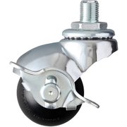 40515A-10R40 [ハンマー ねじ込み式UNF1/2 旋回式ゴム車輪 40mm ストッパー付]