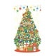 XS01082 X'mas タペストリー W90×H150cm パーティーツリー