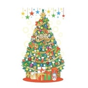 XS01082 X'mas タペストリー W90×H150cm パーティーツリー