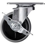 415E-L85 [ハンマー Eシリーズ旋回式エラストマー車輪（PPホイール）85mm ストッパー付]