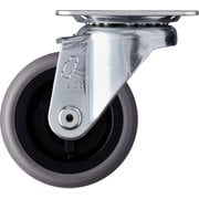 420S-L65 [ハンマー プレート式キャスター Sシリーズ 自在 エラストマー車 65mm]