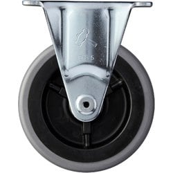 ハンマー プレート式キャスター Sシリーズ 固定 エラストマー車 75mm 420SR-L75