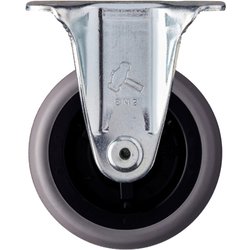 ハンマー プレート式キャスター Sシリーズ 固定 エラストマー車 65mm 420SRP-L65
