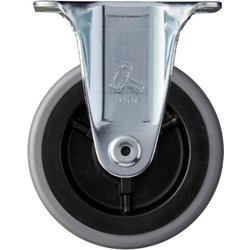 ハンマー プレート式キャスター Sシリーズ 固定 エラストマー車 75mm 420SRP-L75