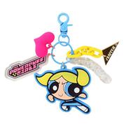 ad248022 [F248022-BB FLAPPER パワーパフガールズ じゃらじゃらチャーム キーホルダー バブルス]