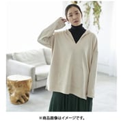 fr980059 [980059002 きれい魅せVネックフーディ Vネックフーディ アイボリー]