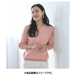 fr980060 [980060011 選べるデザイン【ウォッシャブル】シンプルニット Lサイズ Vネック/ローズ]