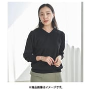 fr980060 [980060003 選べるデザイン【ウォッシャブル】シンプルニット LLサイズ Vネック/ブラック]