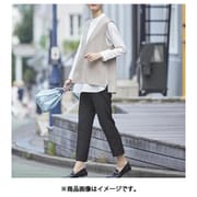 980095006 選べる自分サイズ!窮屈感0&上品細魅せパンツ 68/Lサイズ ブラック fr980095