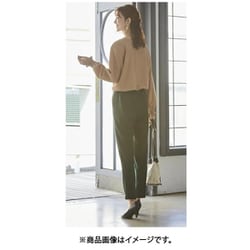 980095055 選べる自分サイズ！窮屈感0＆上品細魅せパンツ 68/LLサイズ ダークグリーン fr980095